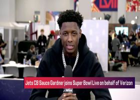 Sauce Gardner joins 'Super Bowl Live' to discuss what he's learned from first two NFL seasons