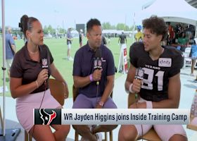 Rookie WR Jayden Higgins talks about his assimilation into Texans' offense | 'Inside Training Camp Live'