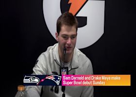 Drake Maye expresses admiration for the career journey of Sam Darnold | Super Bowl LX Opening Night