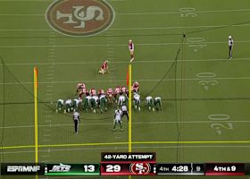 Jake Moody's sixth FG vs. Jets extends 49ers' lead to 32-13 in fourth quarter