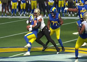 Chase Young breaks free to bring Stafford down at the logo