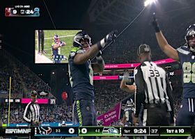 Darnold's 27-yard sideline strike pinpoints Arroyo inside the red zone