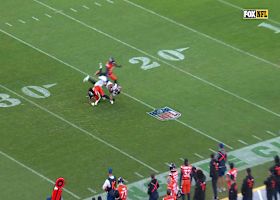 Brenton Strange flips after 23-yard pass from Lawrence