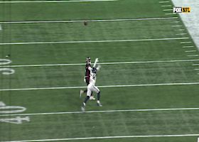 Pitts catches tear drop pass for 30-yard gain