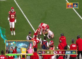 Reid and Karlaftis sandwich Purdy into Krabby Patty for big third-down tackle