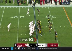 James Conner cuts it inside for 29-yard rush late in fourth quarter