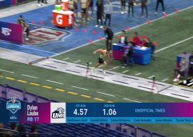 Dylan Laube runs official 4.54-second 40-yard dash at 2024 combine