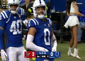 Cam Bynum's first INT since Week 2 comes on Stroud's errant deep launch