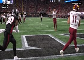 Mariota locates Luke McCaffrey in endzone for Commanders touchdown