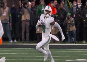 Can't-Miss Play: 99-yard TD! Jevon Holland returns Boyle's Hail Mary for pick-six before half