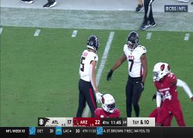Desmond Ridder zips 19-yard throw to Drake London