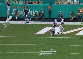 Ifeatu Melifonwu snags Josh Allen's pass inside the end zone for his first Dolphins interception