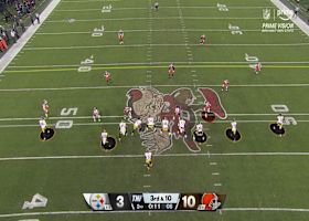 Myles Garrett's sack to end the half is highlighted by Prime Vision