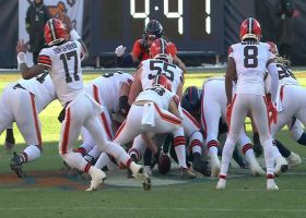Browns' botched fourth-down snap results in turnover on downs near midfield