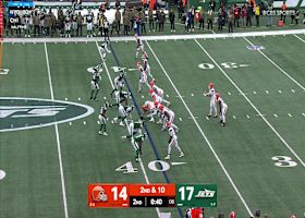 Harold Fannin Jr's over-the-shoulder 24-yard grab moves Browns into field goal range