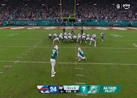 Jason Sanders' 34-yard FG trims Fins' deficit to 14 points before half