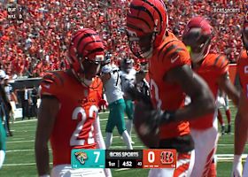 Daxton Hill's end zone INT stymies Jaguars drive