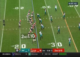 David Njoku's wicked stiff-arm sparks first-down pickup vs. Jaguars