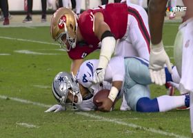 Nick Bosa twirls Dak Prescott to ground for sack in pocket