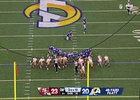Joshua Karty's 48-yard FG sends 49ers-Rams game into overtime on 'TNF'