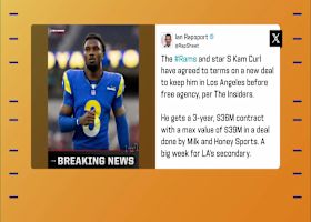Rapoport: Rams, Kam Curl agree to three-year, $36M deal ahead of free agency | 'GMFB'