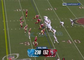 Nick Bosa engulfs Goff for DE's second sack of first half