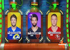 Sandy Cheeks announces Caleb Williams as NVP of Wild Card Weekend  | 'NFL Slimetime'