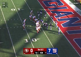 Christian McCaffrey leaks out of backfield for his fourth TD catch of the year