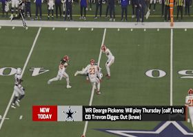 Pelissero: Trevon Diggs (knee) out and Amon-Ra St. Brown (ankle) questionable in 'TNF' matchup between Cowboys-Lions | 'The Insiders'