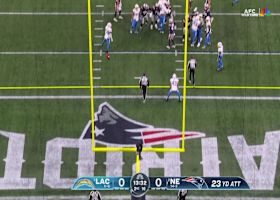 Andres Borregales' 23-yard FG puts Patriots' on the board vs. Chargers