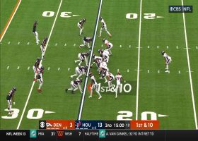 Will Anderson Jr. sacks Russell Wilson on Broncos' first play of second half