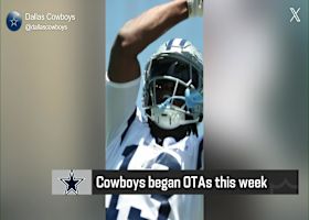 First look: George Pickens in his No. 13 jersey at Cowboys practice | 'The Insiders'