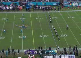 Jamal Agnew takes kickoff from back of end zone for 39-yard return