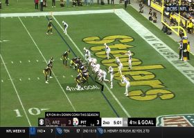 Kevin Strong stuffs Najee Harris for goal line stand