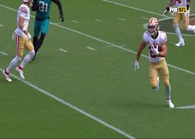 49ers' hook-and-ladder trick play produces 23-yard gain via Pearsall and CMC