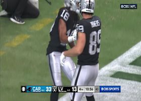 Jakobi Meyers' toe-tap catch secures two-point conversion for Raiders vs. Panthers