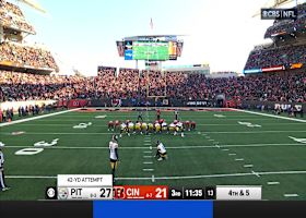 Joseph Ossai blocks Chris Boswell's field goal, keeps score at 27-21 in Cincy