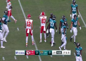 Carson Wentz's first preseason pass as a Chief goes for 21-yard pickup to Noah Gray