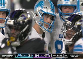 Jake Bates' 45-yard FG boosts Lions' lead to 31-24 vs. Ravens