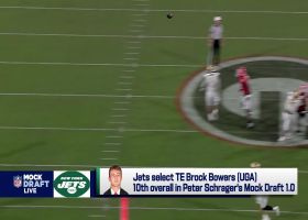 Schrager projects Jets to take Brock Bowers at No. 10 overall | 'Mock Draft Live'