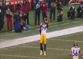 Kyle Dugger secures the INT from Shedeur Sanders' desperation heave