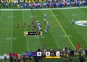 Russell Wilson completes first preseason pass as a Steeler