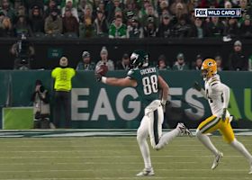 Goedert's one-handed catch vs. Packers mirrors his Week 3 snag vs. Saints