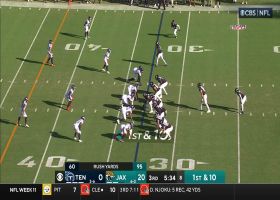 Lawrence's 26-yard dart to Ridley is perfectly accurate after play-action fake