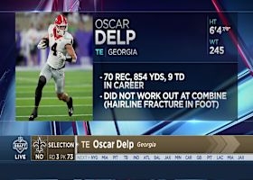Saints select Oscar Delp with No. 73 pick in 2026 draft