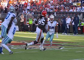 David Njoku's 29-yard catch and run showcases TE's effort and power