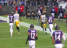 Rodgers' 38-yard TD strike to Jaylen Warren boosts Steelers' lead to 26-16