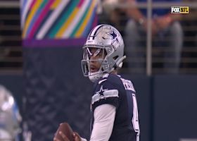 Dowdle gains 15 yards after Dak's pass deflects off Ferguson's fingertips