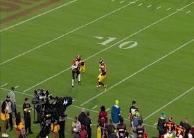 Browning's 20-yard sideline dime pinpoints toe-tapping Kendric Pryor