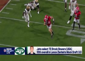 Zierlein: Jets' offseason moves create 'unique' opportunity to draft Brock Bowers at No. 10 | 'Mock Draft Live'